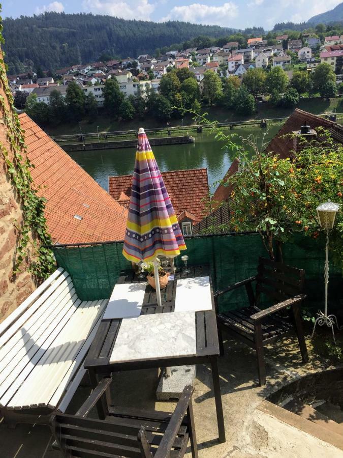 Neckarblick,Natur, Altstadt Hirschhorn Exterior foto